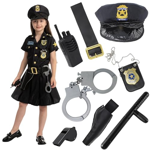 Spooktacular Creations Polizisten-Kostüm für Kinder, Schwarz (3T) von Spooktacular Creations