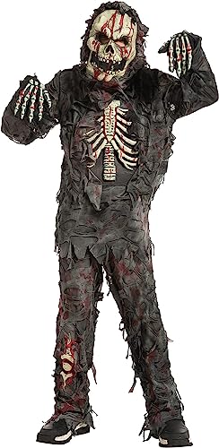 Spooktacular Creations Realistische & Scary Kinder schwarz Zombie-Kostüm für Halloween Dress Up Party, Rollenspiele, Themen-Partys-M(8-10 yrs) von Spooktacular Creations