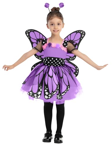 Spooktacular Creations Schmetterlingskostüm für Kinder und Mädchen, Lila von Spooktacular Creations