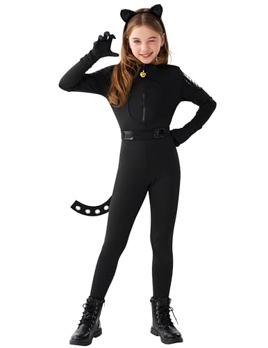 Spooktacular Creations Schwarzes Katzenkostüm für Mädchen, schwarzes Katzenkostüm für Kinder, schwarzes Katzenkostüm für Mädchen, Halloween-Kostüm für Cosplay, Party, Rollenspiel (klein (5–7 Jahre)) Spooktacular Creations Schwarzes Katzenkostüm für Mädchen, schwarzes Katzenkostüm für Kinder, schwarzes Katzenkostüm für Mädchen, Halloween-Kostüm für Cosplay, Party, Rollenspiel (klein (5–7 Jahre)) von Spooktacular Creations