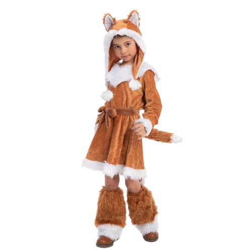 Spooktacular Creations Sweet Girls Fox Costume Set for Halloween Dress Up Party, Role-Playing, Carnival Cosplay, Jungle-Themed Party (Small (5 – 7 yrs)) von Spooktacular Creations