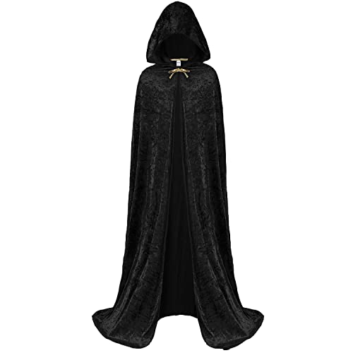 Spooktacular Creations Umhang mit Kapuze Samt Mantel Halloween Damen Vampir Hexe Cape Kostüm Spooktacular Creations Umhang mit Kapuze Samt Mantel Halloween Damen Vampir Hexe Cape Kostüm von Spooktacular Creations