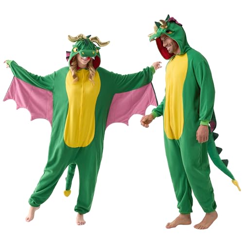 Spooktacular Creations Unisex Drache Erwachsene Drache Kostüm Dinosaurier Kostüm Tier Kostüm für Halloween Karneval Cosplay Pretend Play S von Spooktacular Creations