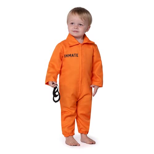 Spooktacular Creations Unisex Jailbird Kostüm für Babys, Gefängnisinsassen Kostüm, Overall für Kleinkinder, Mädchen und Jungen, Halloween Verkleidungsparty von Spooktacular Creations