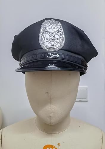Spooktacular Creations Unisex-Polizistenhut für Erwachsene, Halloween, Cosplay, Offizierskapitänshut, Kostümzubehör für Männer, Frauen, Gefängniswärter, Räuber, Bühnenauftritte, Rollenspiele Spooktacular Creations Unisex-Polizistenhut für Erwachsene, Halloween, Cosplay, Offizierskapitänshut, Kostümzubehör für Männer, Frauen, Gefängniswärter, Räuber, Bühnenauftritte, Rollenspiele von Spooktacular Creations