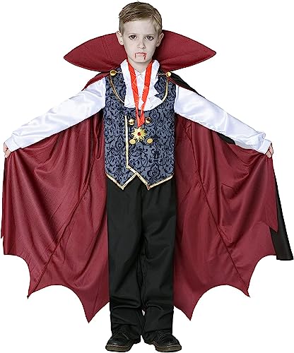 Spooktacular Creations Vampir-Kostüm für Kinder, Größe M (8-10 Jahre), silberfarben von Spooktacular Creations