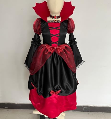 Spooktacular Creations Vampirkostüm für Mädchen, Halloweenkostüm für Mädchen, viktorianisches Vampirinnen-Rollenspielkleid für Halloween, Größe L Spooktacular Creations Vampirkostüm für Mädchen, Halloweenkostüm für Mädchen, viktorianisches Vampirinnen-Rollenspielkleid für Halloween, Größe L von Spooktacular Creations