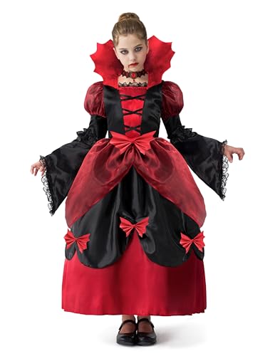 Spooktacular Creations Vampirkostüm für Mädchen, Halloweenkostüm für Mädchen, viktorianisches Vampirkleid für Halloween, Größe S von Spooktacular Creations