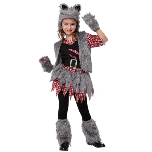Spooktacular Creations Wild Werewolf Kostüm Kinder in Vest Style für Mädchen in Halloween Partys, Cosplay Spooktacular Creations Wild Werewolf Kostüm Kinder in Vest Style für Mädchen in Halloween Partys, Cosplay von Spooktacular Creations