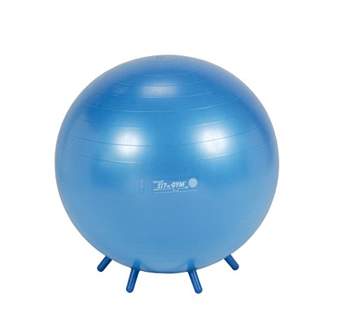 Sit'n Gym Sitzball Gymnastikball Yogaball Bürostuhl Büroball Gymball, 65 cm BLAU von GYMNIC