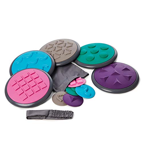 Taktile Scheiben Komplett-Set, Sinnestrainer, Fühlspiel, Tastspiel, 10-tlg. Taktile Scheiben Komplett-Set, Sinnestrainer, Fühlspiel, Tastspiel, 10-tlg. von Sport-Tec