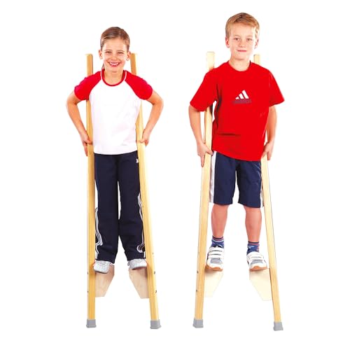 Sport-Thieme Kinderstelzen | 1 Paar Stelzen für Kinder bis 150 cm | Sicher, Stabil, Höhenverstellbar | Belastbar bis 90 kg | Ab 6 Jahren | Massives Buchenholz | Markenqualität Sport-Thieme Kinderstelzen | 1 Paar Stelzen für Kinder bis 150 cm | Sicher, Stabil, Höhenverstellbar | Belastbar bis 90 kg | Ab 6 Jahren | Massives Buchenholz | Markenqualität von Sport-Thieme