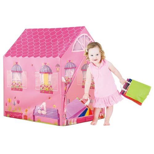 Sport1 Prinzessin Happysun Kinderspielhaus Kinderhaus Kinderspielhaus für den Innenbereich aus Kunststoffrohr Einfache Montage 95x72x105cm von Sport1 One The Sport Maker