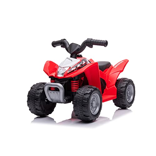 Sport1 Elektro-Quad für Kinder, Replik Honda TRX 250X, Kindermotorrad 6 Volt, Geschwindigkeit 2,8 km/h, Maße: 65,5 x 38,5 x 43,5 cm, für Kinder bis 20 kg, wiederaufladbar, mit Ladegerät, rot von Sport1