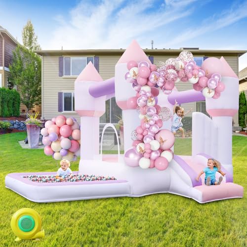 Hüpfburg mit Rutsche Sprung und Bällebad, Aufblasbare Hüpfburg Indoor Outdoor mit Gebläse für Kinder von 3 bis 8 Jahren, Bounce House für Garten Party Hochzeit Geburtstags Geschenke 320×280×210cm Hüpfburg mit Rutsche Sprung und Bällebad, Aufblasbare Hüpfburg Indoor Outdoor mit Gebläse für Kinder von 3 bis 8 Jahren, Bounce House für Garten Party Hochzeit Geburtstags Geschenke 320×280×210cm von SportBob