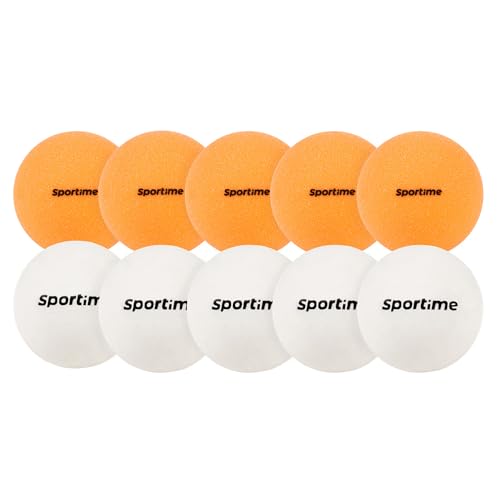 Sportime Kickerball Guardian | Turnier geeigneter 34 mm/27 g Ball | Extrem belastbar | Optimal (R) Evolution-Spielfelder | Angeraute Oberfläche | Poly-Urethan | Gelb/Weiß von Sportime