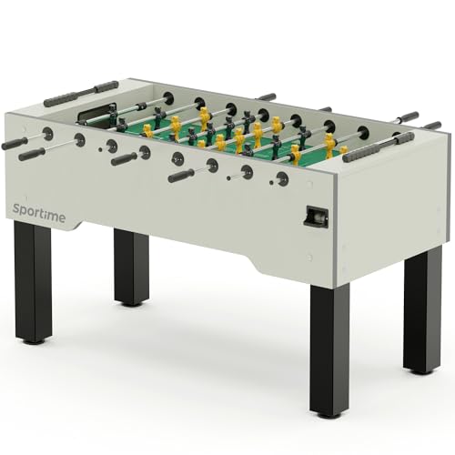Sportime Tischkicker Match | Guardian vs Dragon | Figuren mit Gewichtsausgleich | Wartungsfreie Guardian Gleitlager | Robustes 20 mm Spielfeld | Belastbar bis 35 kg | Indoor | 90 kg Gewicht von Sportime