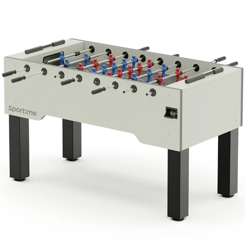 Sportime Tischkicker Match | Guardian vs Dragon | Figuren mit Gewichtsausgleich | Wartungsfreie Guardian Gleitlager | Robustes 20 mm Spielfeld | Belastbar bis 35 kg | Indoor | 90 kg Gewicht von Sportime