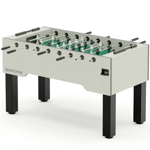 Sportime Tischkicker Match | Guardian vs Dragon | Figuren mit Gewichtsausgleich | Wartungsfreie Guardian Gleitlager | Robustes 20 mm Spielfeld | Belastbar bis 35 kg | Indoor | 90 kg Gewicht von Sportime