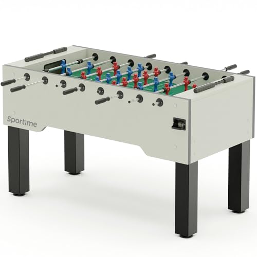 Sportime Tischkicker Match | Guardian vs Dragon | Figuren mit Gewichtsausgleich | Wartungsfreie Guardian Gleitlager | Robustes 20 mm Spielfeld | Belastbar bis 35 kg | Indoor | 90 kg Gewicht von Sportime