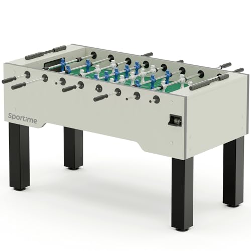 Sportime Tischkicker Match | Guardian vs Dragon | Figuren mit Gewichtsausgleich | Wartungsfreie Guardian Gleitlager | Robustes 20 mm Spielfeld | Belastbar bis 35 kg | Indoor | 90 kg Gewicht von Sportime