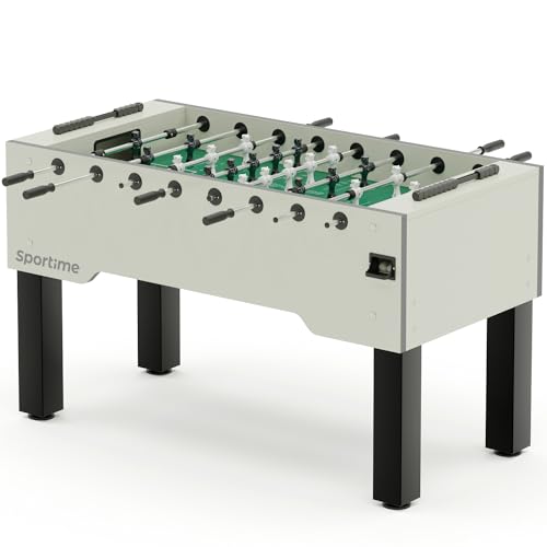 Sportime Tischkicker Match | Guardian vs Dragon | Figuren mit Gewichtsausgleich | Wartungsfreie Guardian Gleitlager | Robustes 20 mm Spielfeld | Belastbar bis 35 kg | Indoor | 90 kg Gewicht von Sportime