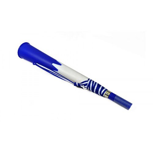 Vuvuzela, Trompete und Gurt, Königsblau und Weiß von Sports Fan Fancy Dress