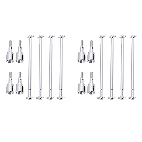 Spourita 2X,08029 Dogbones 89,5 mm und Radachse 02033 Antriebswelle für 1/10 Redcat Exceed Auto Fernbedienung Silber Spourita 2X,08029 Dogbones 89,5 mm und Radachse 02033 Antriebswelle für 1/10 Redcat Exceed Auto Fernbedienung Silber von Spourita