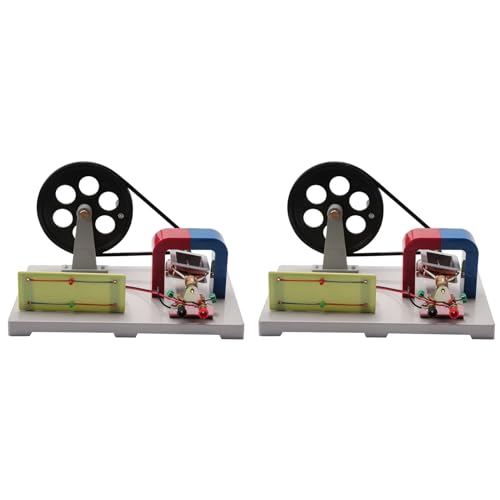Spourita 2X Hand AC und DC Kurbel Generator Modell, Demonstrations Motor Generator Aktivitäts Modell, Geräte Experimentelle Ausrüstung von Spourita