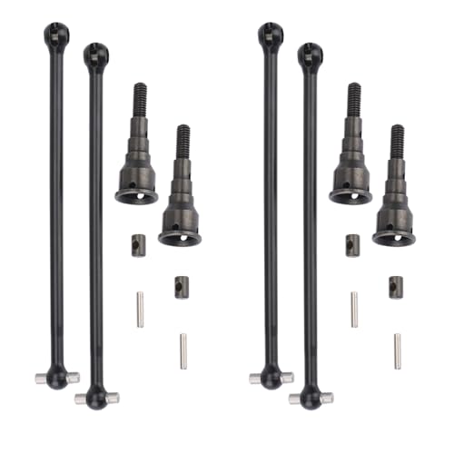 Spourita 4 StüCk Metall Vorne Hinten Antrieb Welle für Lasernut U4 1/10 Rock Racer RC Auto Upgrade Teile Teile ZubehöR Spourita 4 StüCk Metall Vorne Hinten Antrieb Welle für Lasernut U4 1/10 Rock Racer RC Auto Upgrade Teile Teile ZubehöR von Spourita