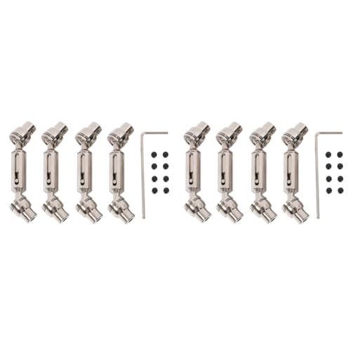 Spourita 8 Stücke Metall Antriebswelle CVD für D12 C14 C24 B16 B36 B24 MN D90 MN99S MN-90 RC Auto Upgrade Teile Teile Zubehör von Spourita