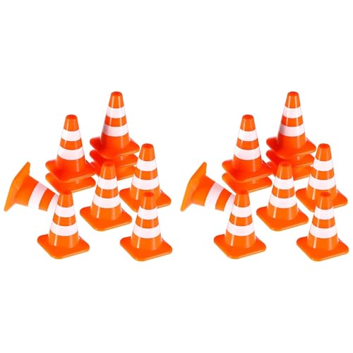 Spourita Mini-Verkehrskegel, 20 StüCk, Miniatur-StraßEnkegel, Baukegel, Kinder-Verkehrskegel, Verkehrszeichen, Spielzeug Spourita Mini-Verkehrskegel, 20 StüCk, Miniatur-StraßEnkegel, Baukegel, Kinder-Verkehrskegel, Verkehrszeichen, Spielzeug von Spourita
