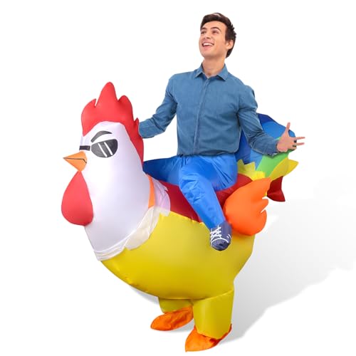 Halloween Aufblasbares Kostüm Hahn für Erwachsener 1.5-1.9m, entführung Kostüm Teenager Hahn Aufblasbares Lustig Aufblasen Anzug Fancy Dress Cosplay Erwachsene Cosplay Party Shows Halloween Aufblasbares Kostüm Hahn für Erwachsener 1.5-1.9m, entführung Kostüm Teenager Hahn Aufblasbares Lustig Aufblasen Anzug Fancy Dress Cosplay Erwachsene Cosplay Party Shows von Spoyletto
