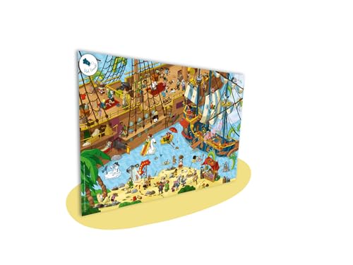 Sprachköchin für Kinder 'Logopädie Spiele Sprachförderung Kindergarten' Hochwertig Illustriert [analog+digital nutzbar] Interaktiv wähle Dein Lieblingsmotiv (Motiv: Piratenwelt - Laut: SCH) von Sprachköchin