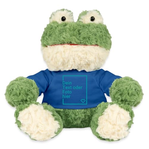 Spreadshirt Frosch Kuscheltier Selbst Gestalten Mit Foto Oder Text | Plüschtier Personalisiert Kuscheltier Plüsch Frosch Torge, One Size, Königsblau Spreadshirt Frosch Kuscheltier Selbst Gestalten Mit Foto Oder Text | Plüschtier Personalisiert Kuscheltier Plüsch Frosch Torge, One Size, Königsblau von Spreadshirt