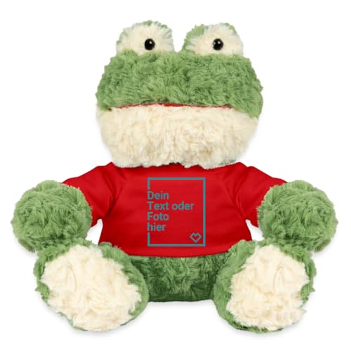 Spreadshirt Frosch Kuscheltier Selbst Gestalten Mit Foto Oder Text | Plüschtier Personalisiert Kuscheltier Plüsch Frosch Torge, One Size, Rot Spreadshirt Frosch Kuscheltier Selbst Gestalten Mit Foto Oder Text | Plüschtier Personalisiert Kuscheltier Plüsch Frosch Torge, One Size, Rot von Spreadshirt