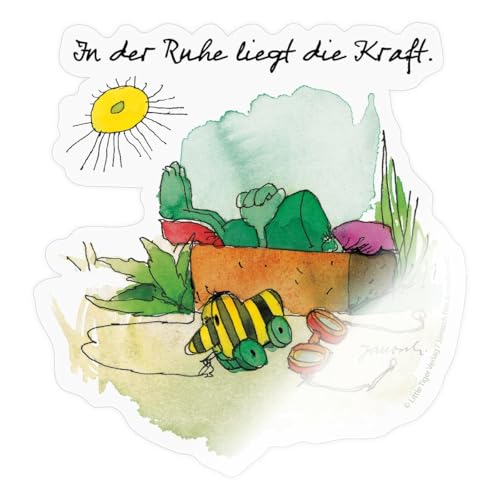 Spreadshirt Janoschs Frosch und Tigerente Entspannung Spruch Sticker, max. 10 x 10 cm, 10 x 10 cm, Transparent glänzend Spreadshirt Janoschs Frosch und Tigerente Entspannung Spruch Sticker, max. 10 x 10 cm, 10 x 10 cm, Transparent glänzend von Spreadshirt