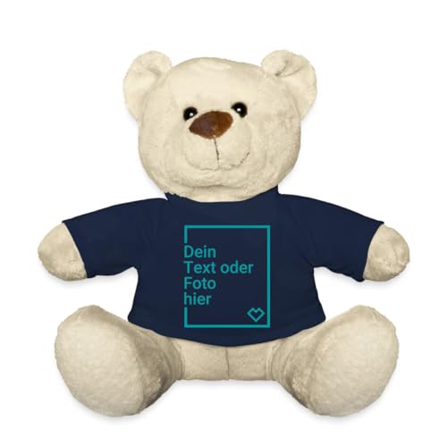 Spreadshirt Personalisierbarer Teddy Kuscheltier Selbst Gestalten mit Text und Foto Teddy, One Size, Navy Spreadshirt Personalisierbarer Teddy Kuscheltier Selbst Gestalten mit Text und Foto Teddy, One Size, Navy von Spreadshirt