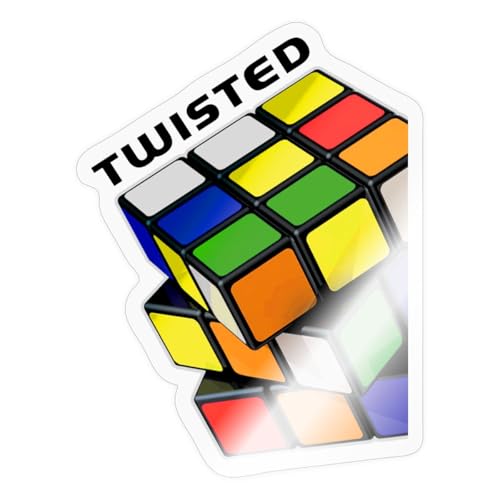 Spreadshirt Rubik's Cube Zauberwürfel Twisted Sticker, max. 10 x 10 cm, 10 x 10 cm, Transparent glänzend Spreadshirt Rubik's Cube Zauberwürfel Twisted Sticker, max. 10 x 10 cm, 10 x 10 cm, Transparent glänzend von Spreadshirt