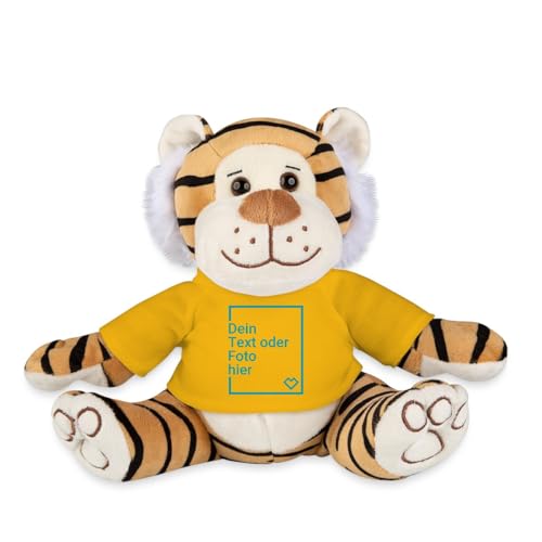 Spreadshirt Tiger Kuscheltier Selbst Gestalten Mit Foto Oder Text | Plüschtier Personalisiert Plüschtiger, One Size, Sonnengelb Spreadshirt Tiger Kuscheltier Selbst Gestalten Mit Foto Oder Text | Plüschtier Personalisiert Plüschtiger, One Size, Sonnengelb von Spreadshirt