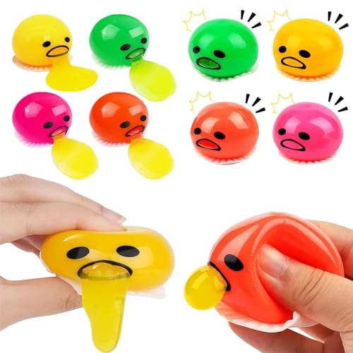 8 Stück Eigelbdruckkugel,Eigelb-Ball-Spielzeug Zum Erbrechen Squeeze Toys,Interessante Eigelbdruckkugel,Für Kinder Und Erwachsene, Kniffliges Spiel Prank Toys Geschenk von Sprießen