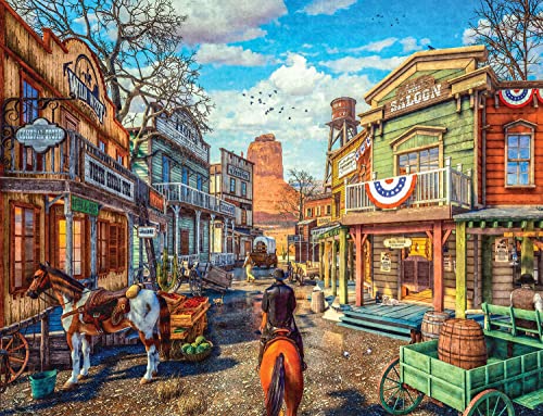 Springbok 's 500 Stück Jigsaw Puzzle Old Western Town - Made in USA von Springbok