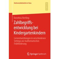 Zahlbegriffsentwicklung bei Kindergartenkindern von Springer Fachmedien Wiesbaden GmbH