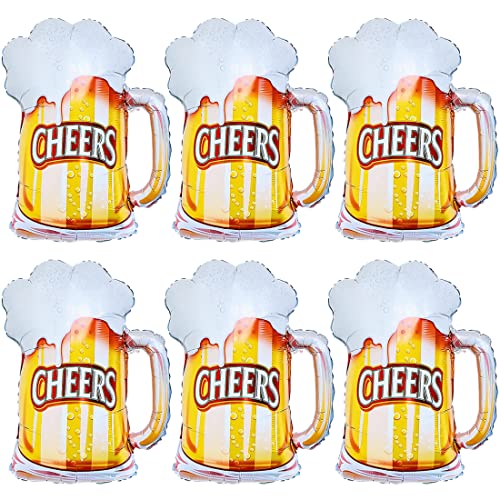 6 Stück Bier Luftballons, XXL Bierglas Heliumballon, Giant Bier Aluminium Folie Ballons, Riesenballon Bierkglas Folienballon für Kinder Geburtstag Urlaub Hochzeit Bierthema Party Hochzeit Festival 6 Stück Bier Luftballons, XXL Bierglas Heliumballon, Giant Bier Aluminium Folie Ballons, Riesenballon Bierkglas Folienballon für Kinder Geburtstag Urlaub Hochzeit Bierthema Party Hochzeit Festival von Sprinlot