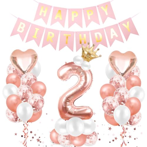 Luftballon 2. Geburtstag Roségold, Geburtstagsdeko 2 Jahr, Ballon 2. Geburtstag, Riesen Folienballon Zahl 2, Happy Birthday Folienballon 2, Ballon 2 Deko zum Geburtstag Mädchen Luftballon 2. Geburtstag Roségold, Geburtstagsdeko 2 Jahr, Ballon 2. Geburtstag, Riesen Folienballon Zahl 2, Happy Birthday Folienballon 2, Ballon 2 Deko zum Geburtstag Mädchen von Sprinlot