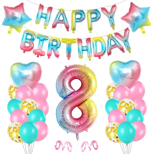 Luftballon 8. Geburtstag Rosa, Geburtstagsdeko Mädchen 8 Jahr, Ballon 8. Geburtstag, 8.Geburtstagsdeko Mädchen, Happy Birthday Folienballon 8, Ballon 8 Deko zum Geburtstag Mädchen Luftballon 8. Geburtstag Rosa, Geburtstagsdeko Mädchen 8 Jahr, Ballon 8. Geburtstag, 8.Geburtstagsdeko Mädchen, Happy Birthday Folienballon 8, Ballon 8 Deko zum Geburtstag Mädchen von Sprinlot