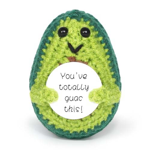 Positive Avocado Puppe, Pocket Hug Mini Plush, Avocado Spielzeug mit Aufmunterung Karte, Kreative Strickwolle Avocado-Häkelpuppe, Geschenk für Freunde Geburtstags Weihnachten Abschieds Motivations Positive Avocado Puppe, Pocket Hug Mini Plush, Avocado Spielzeug mit Aufmunterung Karte, Kreative Strickwolle Avocado-Häkelpuppe, Geschenk für Freunde Geburtstags Weihnachten Abschieds Motivations von Sprinlot