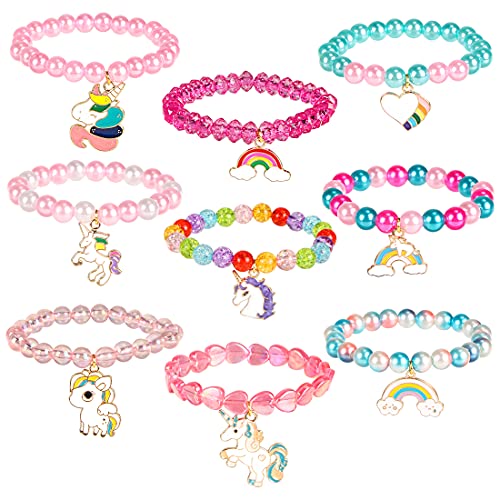 Sprinlot Einhorn Armband, Einhorn Geschenke Mädchen, 9 Stück Armband der Freundschaft, Einschulung Geschenke Mädchen, Einhorn Mitgebsel Kinderparty, Geburtstagsgeschenk Kinder Sprinlot Einhorn Armband, Einhorn Geschenke Mädchen, 9 Stück Armband der Freundschaft, Einschulung Geschenke Mädchen, Einhorn Mitgebsel Kinderparty, Geburtstagsgeschenk Kinder von Sprinlot