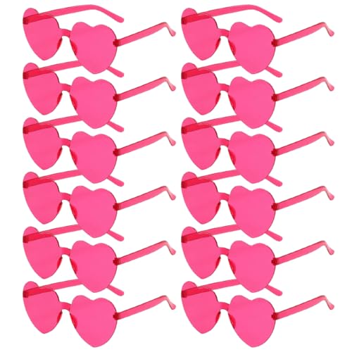 Sprinlot Herz Sonnenbrille Bunt, Herz Party Brillen, Heart Shaped Brille, Brille Herzform 2 von Sprinlot