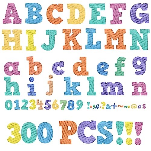 300-teiliges Alphabet-Kombiset, 10cm Blockbuchstaben Groß- und Kleinbuchstaben, Zahlen & Satzzeichen, Akzent-Ausschnitte für Klassenzimmer, Home School Room Tafel Pinnwand 300-teiliges Alphabet-Kombiset, 10cm Blockbuchstaben Groß- und Kleinbuchstaben, Zahlen & Satzzeichen, Akzent-Ausschnitte für Klassenzimmer, Home School Room Tafel Pinnwand von SpriteGru